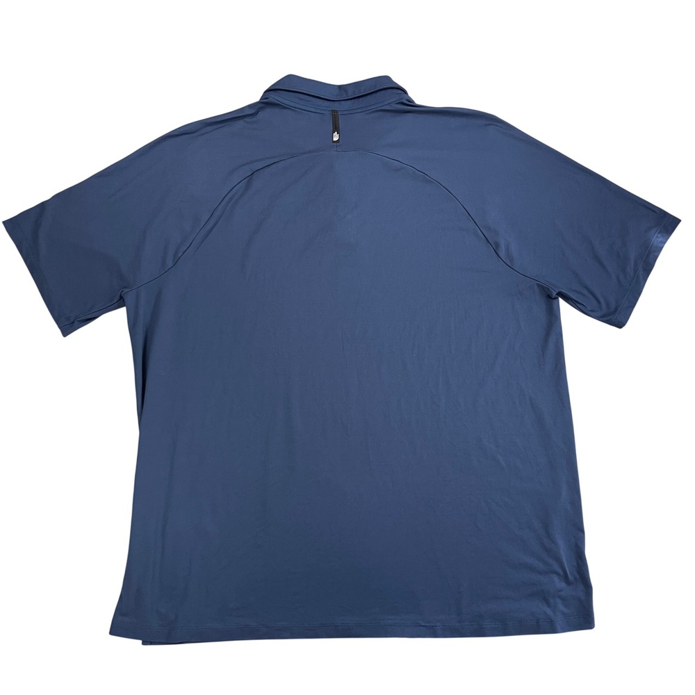 The North Face Dune Sky FlashDry Short Sleeve Polo Mens XL Blue Hiking Active - Picture 2 of 13